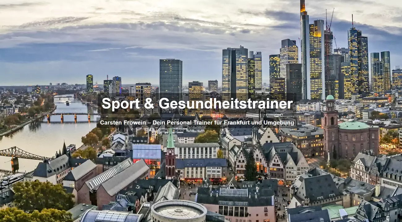 Personal Trainer Frankfurt (Main) - ☑️Carsten Frowein: ✓Abnehmen, Fitnessstudio, Ernährungsberatung, ⚡Fitness Coach.